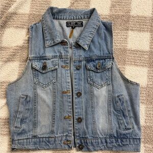 Vintage Blue Denim Vest